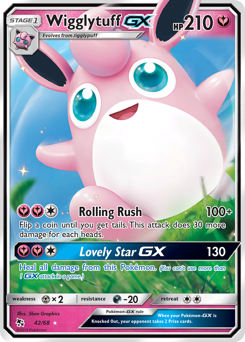 Wigglytuff-GX, Hidden Fates #42, Pokémon TCG card
