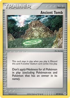 Ancient Tomb, Hidden Legends #87, Pokémon TCG card