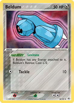 Beldum, Hidden Legends #28, Pokémon TCG card