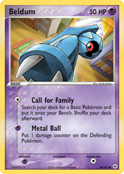 Beldum, Hidden Legends #54, Pokémon TCG card