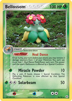 Bellossom, Hidden Legends #16, Pokémon TCG card