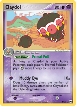 Claydol, Hidden Legends #2, Pokémon TCG card