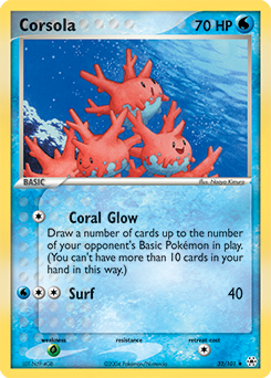 Corsola, Hidden Legends #32, Pokémon TCG card