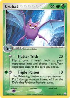 Crobat, Hidden Legends #3, Pokémon TCG card