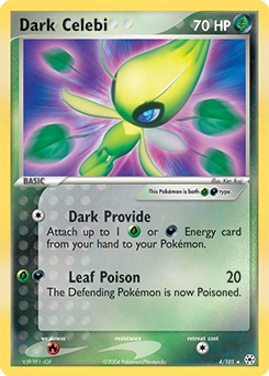 Dark Celebi, Hidden Legends #4, Pokémon TCG card