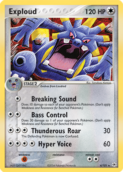 Exploud, Hidden Legends #6, Pokémon TCG card