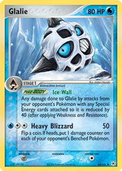 Glalie, Hidden Legends #34, Pokémon TCG card