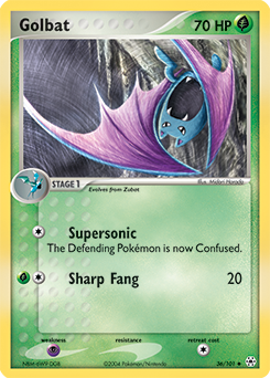 Golbat, Hidden Legends #36, Pokémon TCG card