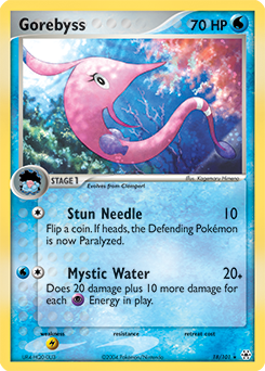 Gorebyss, Hidden Legends #18, Pokémon TCG card