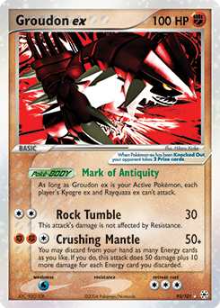 Groudon ex, Hidden Legends #93, Pokémon TCG card