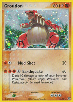 Groudon, Hidden Legends #102, Pokémon TCG card