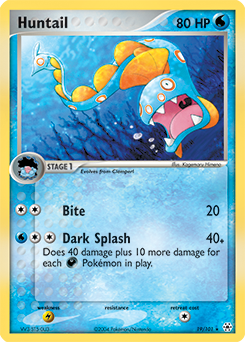 Huntail, Hidden Legends #19, Pokémon TCG card