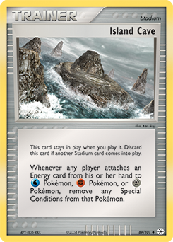 Island Cave, Hidden Legends #89, Pokémon TCG card