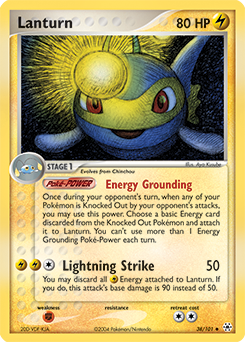 Lanturn, Hidden Legends #38, Pokémon TCG card