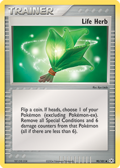 Life Herb, Hidden Legends #90, Pokémon TCG card