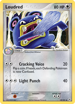 Loudred, Hidden Legends #39, Pokémon TCG card