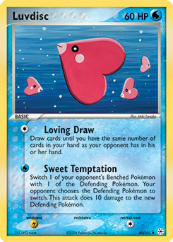 Luvdisc, Hidden Legends #40, Pokémon TCG card