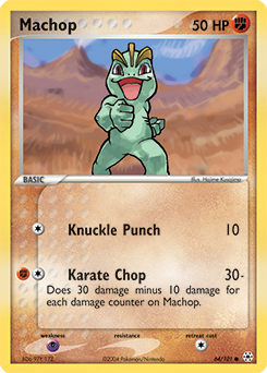 Machop, Hidden Legends #64, Pokémon TCG card