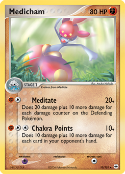 Medicham, Hidden Legends #10, Pokémon TCG card