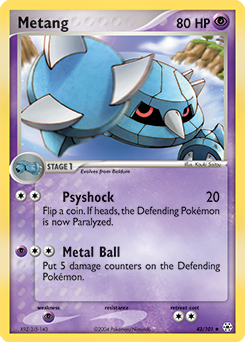 Metang, Hidden Legends #43, Pokémon TCG card