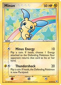 Minun, Hidden Legends #67, Pokémon TCG card