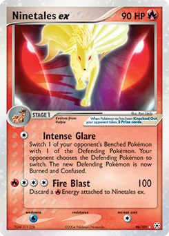 Ninetales ex, Hidden Legends #96, Pokémon TCG card
