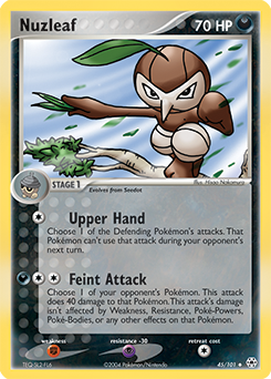 Nuzleaf, Hidden Legends #45, Pokémon TCG card
