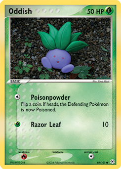 Oddish, Hidden Legends #68, Pokémon TCG card