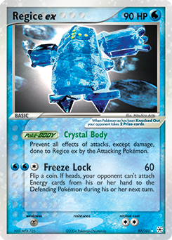 Regice ex, Hidden Legends #97, Pokémon TCG card