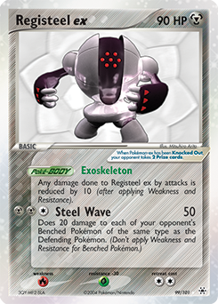 Registeel ex, Hidden Legends #99, Pokémon TCG card