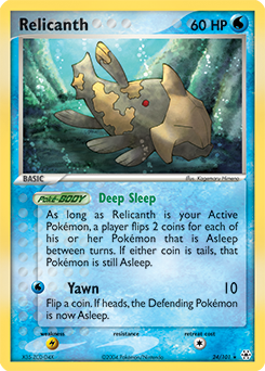 Relicanth, Hidden Legends #24, Pokémon TCG card