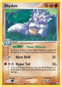 Rhydon, Hidden Legends #46, Pokémon TCG card