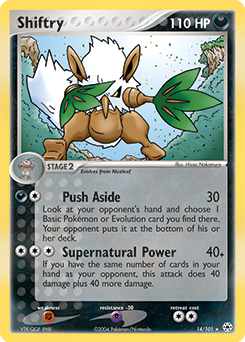 Shiftry, Hidden Legends #14, Pokémon TCG card