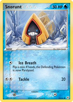 Snorunt, Hidden Legends #73, Pokémon TCG card