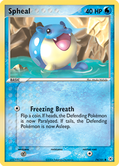 Spheal, Hidden Legends #74, Pokémon TCG card