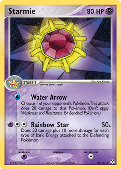 Starmie, Hidden Legends #49, Pokémon TCG card