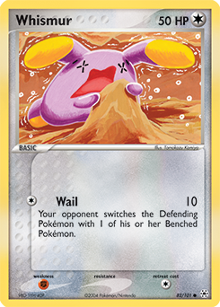 Whismur, Hidden Legends #82, Pokémon TCG card