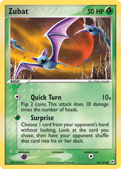 Zubat, Hidden Legends #83, Pokémon TCG card