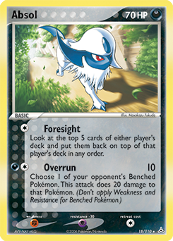 Absol, Holon Phantoms #18, Pokémon TCG card