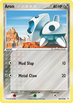 Aron, Holon Phantoms #58, Pokémon TCG card