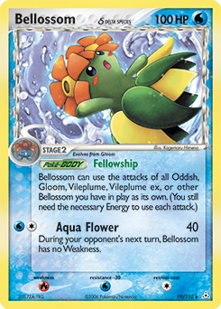 Bellossom δ, Holon Phantoms #19, Pokémon TCG card