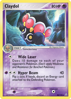 Claydol, Holon Phantoms #38, Pokémon TCG card