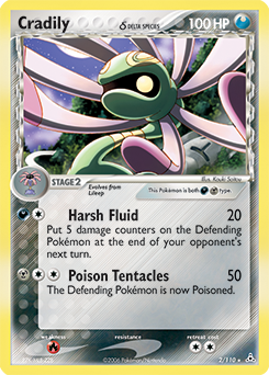 Cradily δ, Holon Phantoms #2, Pokémon TCG card