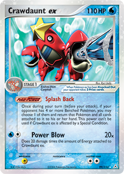 Crawdaunt ex, Holon Phantoms #99, Pokémon TCG card