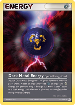 Dark Metal Energy, Holon Phantoms #97, Pokémon TCG card