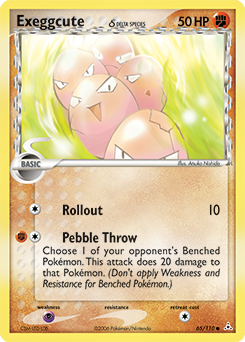 Exeggcute δ, Holon Phantoms #65, Pokémon TCG card