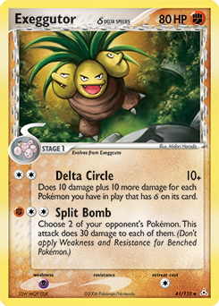 Exeggutor δ, Holon Phantoms #41, Pokémon TCG card