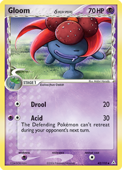 Gloom δ, Holon Phantoms #42, Pokémon TCG card