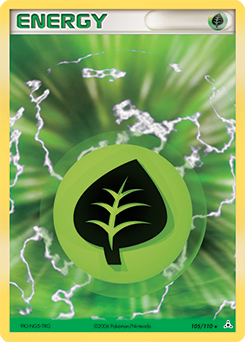 Grass Energy, Holon Phantoms #105, Pokémon TCG card