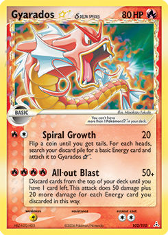 Gyarados ★ δ, Holon Phantoms #102, Pokémon TCG card